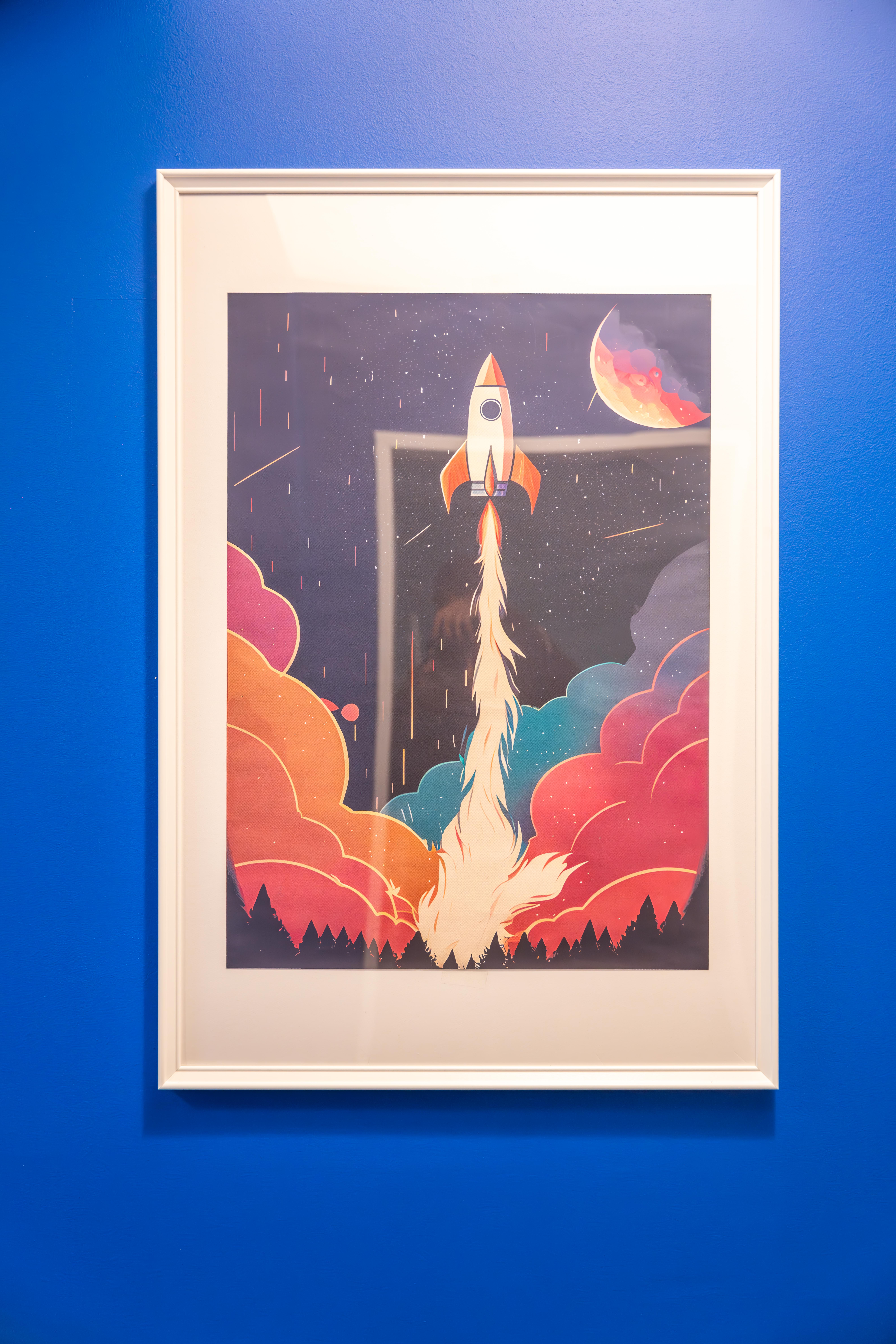 Rocket launch artwork